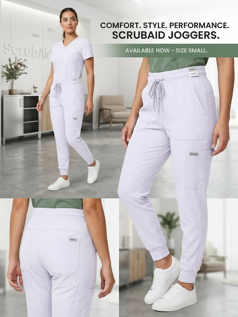 ScrubAid Premium Comfort Athletic Scrub Joggers