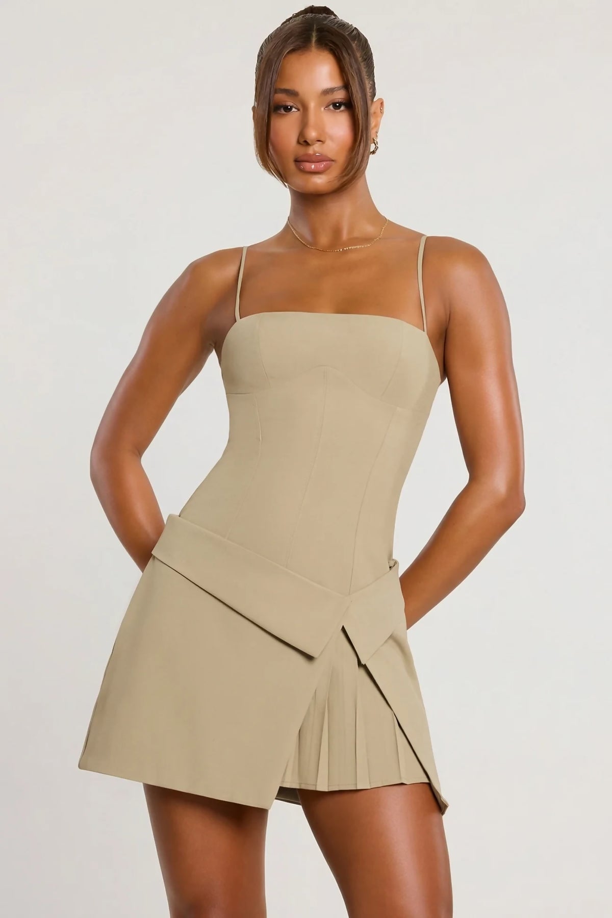 Oh Polly Pleated Mini Dress