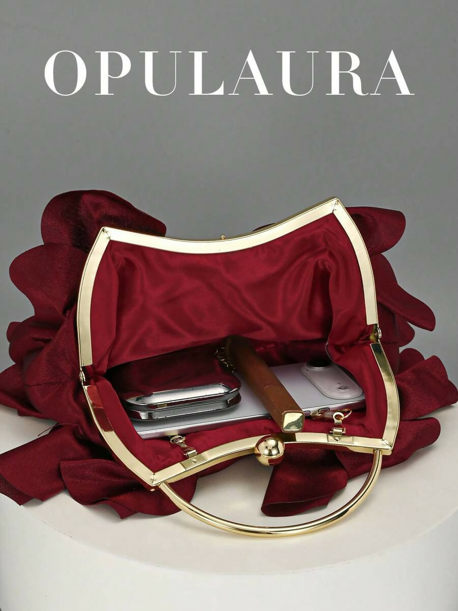 OPULAURA PETAL CLUTCH BAG