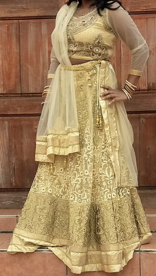 Traditional Gold Lehenga