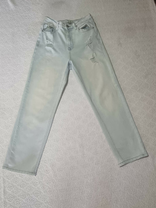Papaya High Waist Distressed Jeans