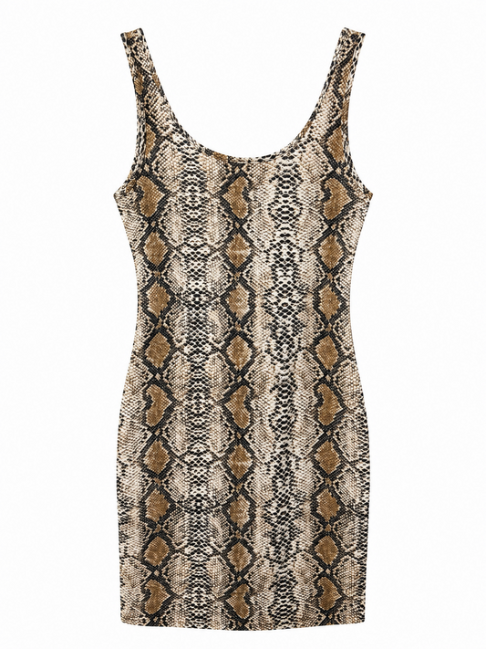 Snakeskin Bodycon Dress