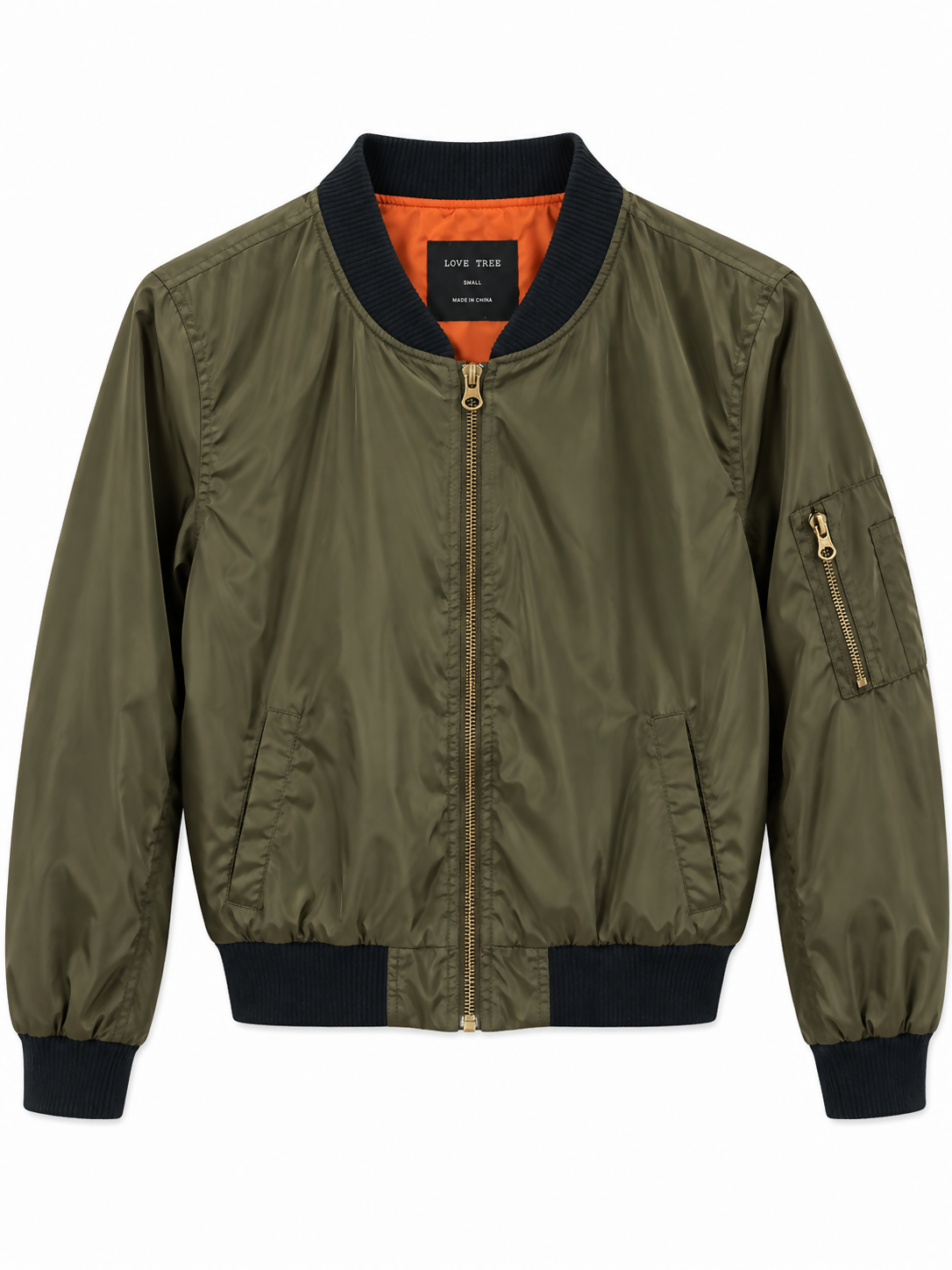 Army Green Bomber Jacket – Size S
