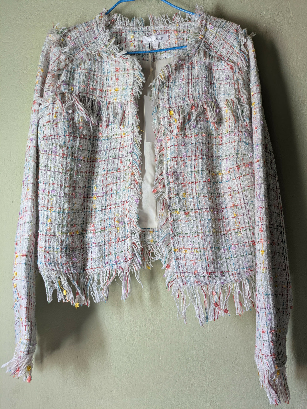 Tweed White Multicolour Blazer