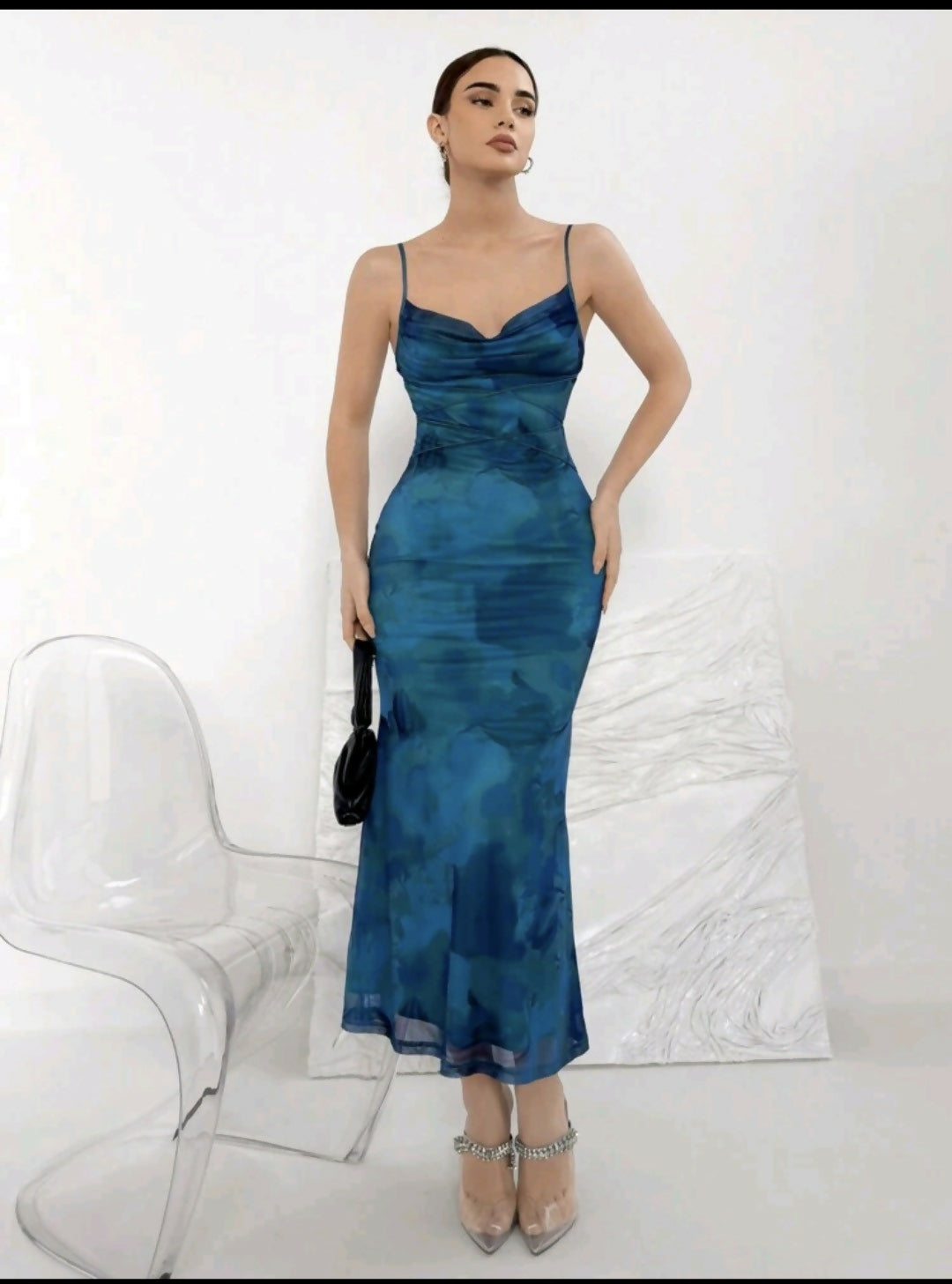 Blue/Green Dress