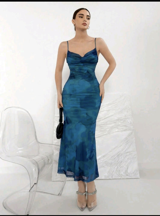 Blue/Green Dress