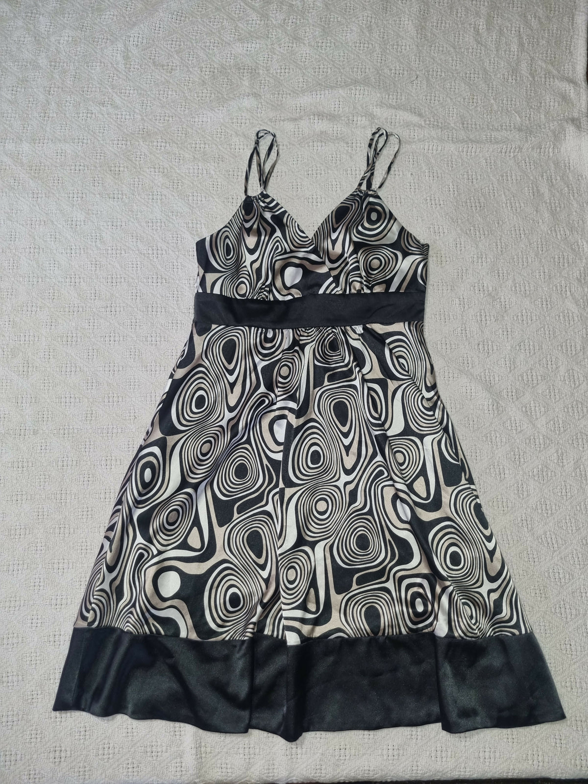 Spiral Pattern Spaghetti Strap Dress