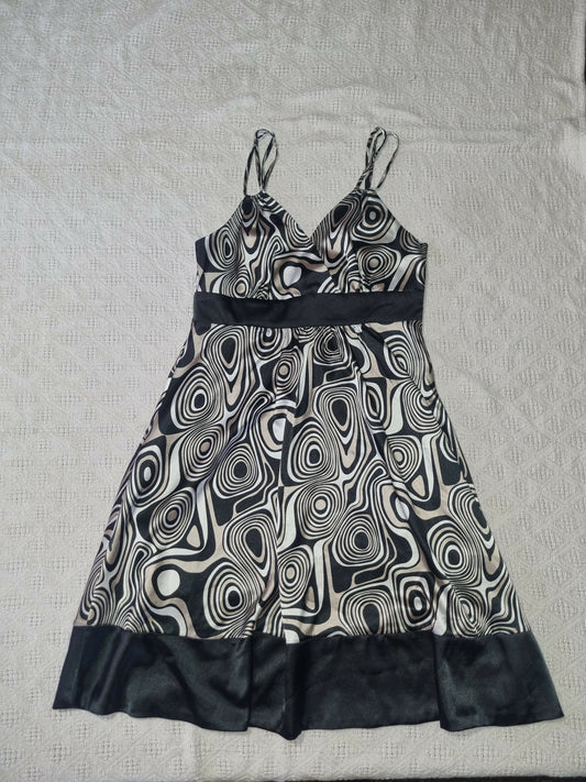 Spiral Pattern Spaghetti Strap Dress