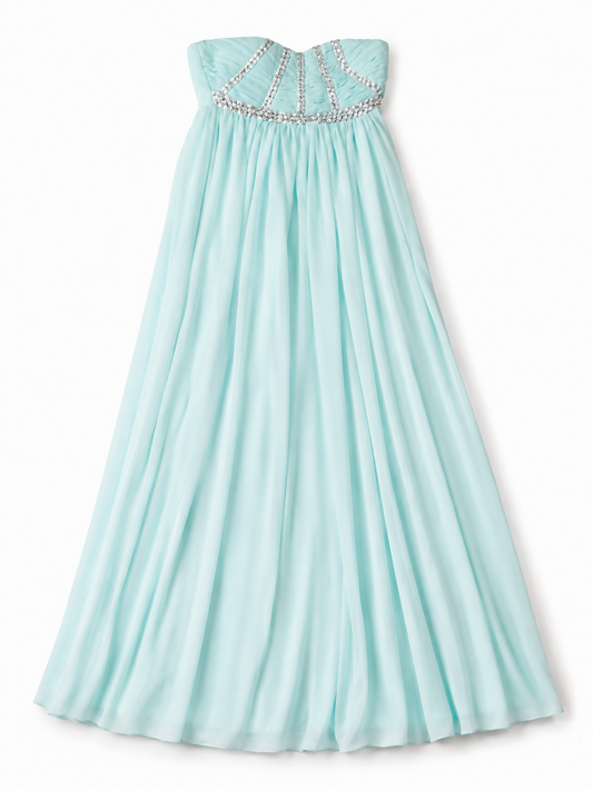 New Aqua Sousourada Gown