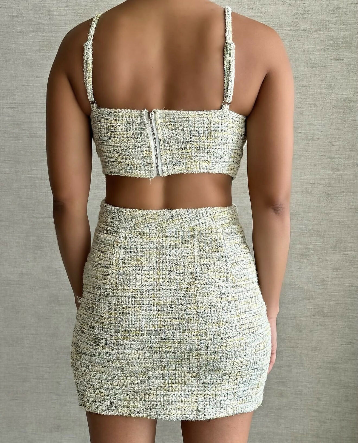 Pastel Textured Two-Piece Set