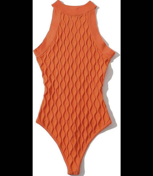 Orange bodysuit