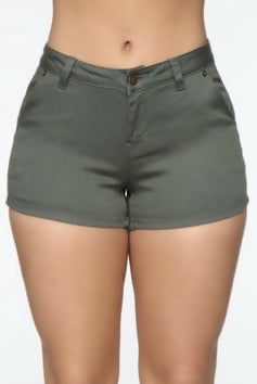 Fashion Nova Olive Shorts