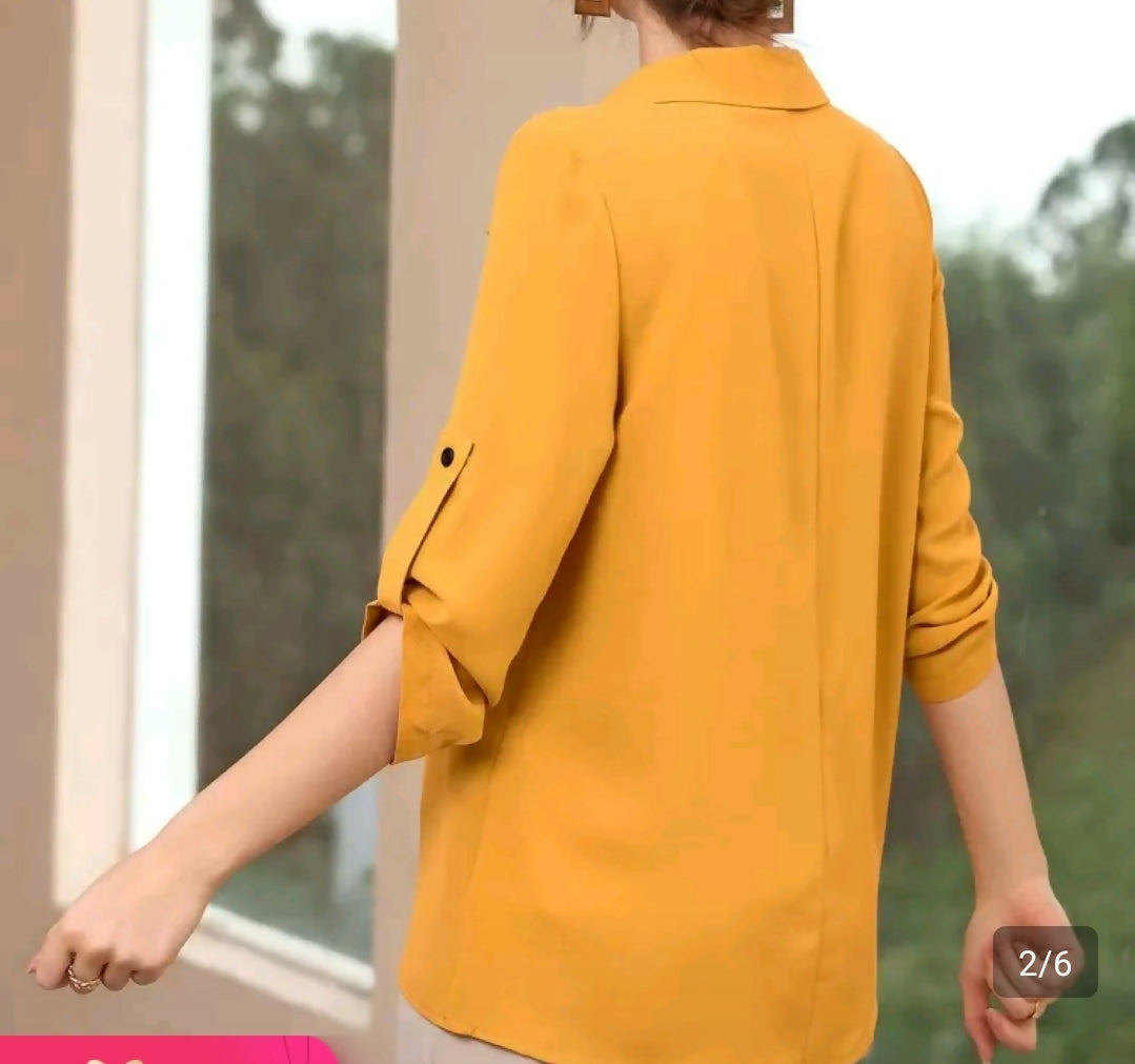 Roll up sleeve solid color