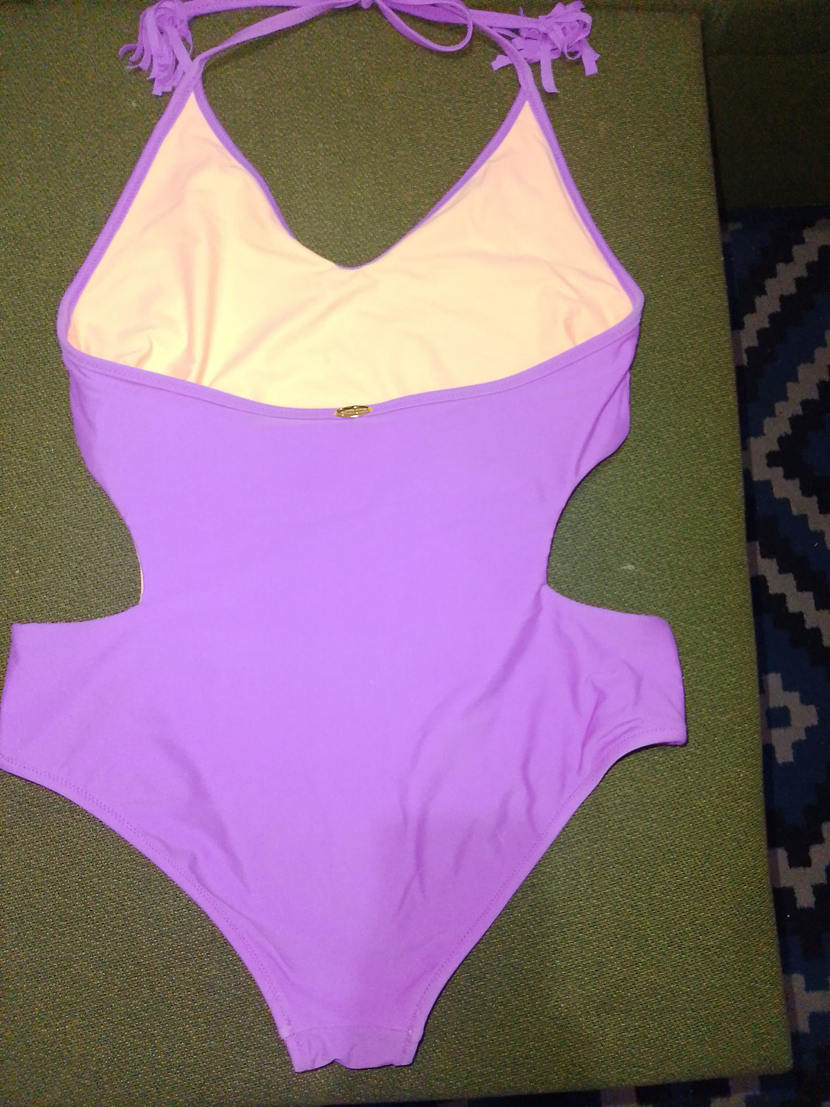 Jessica Simpson Purple/Peach Reversible Monokini