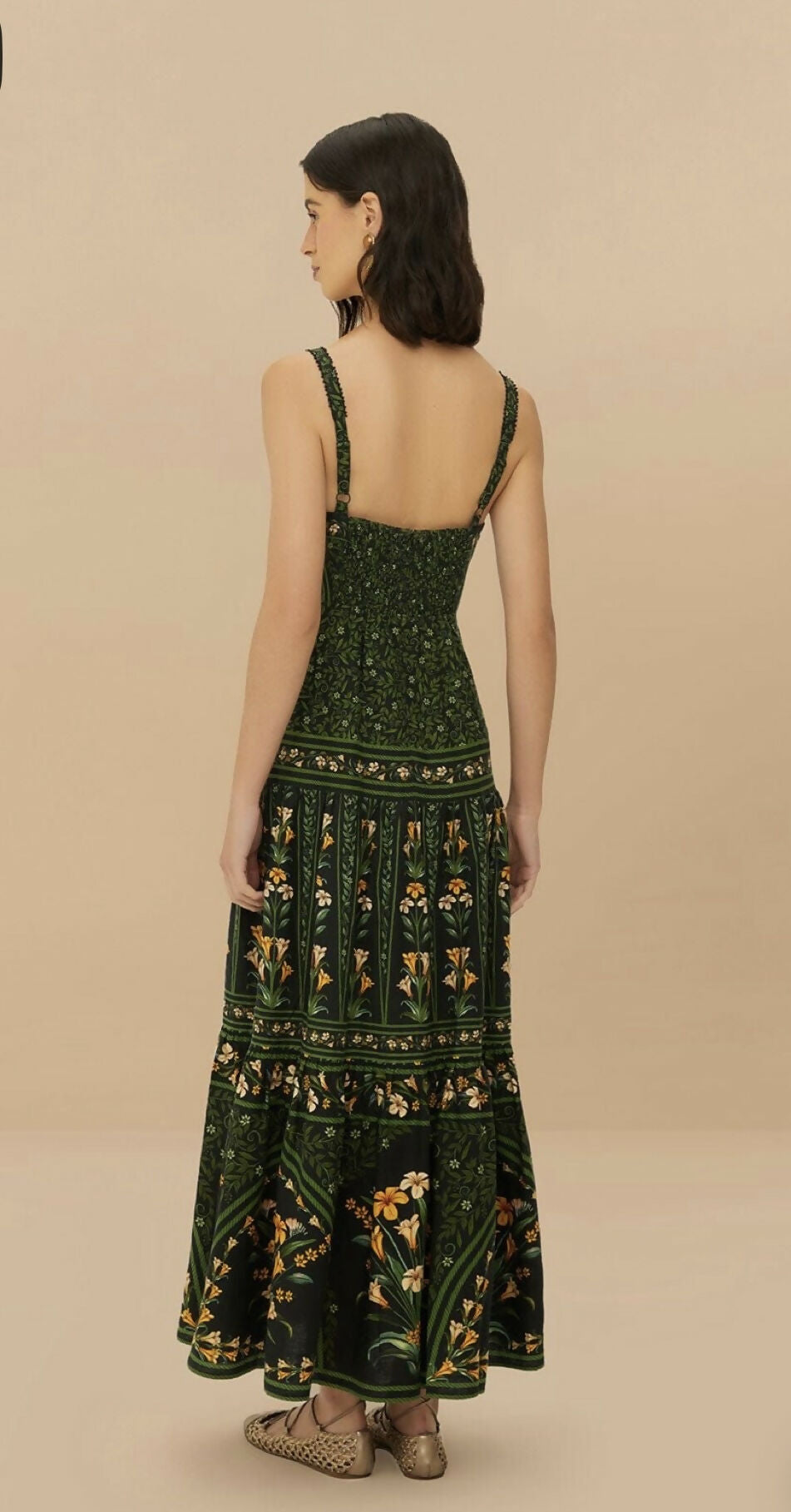 FARM RIO Flowers Arch Sleeveless Maxi Dress