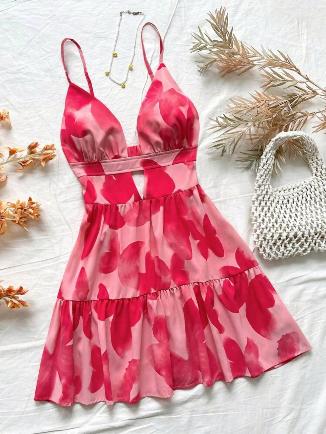 Floral Spaghetti Strap Dress
