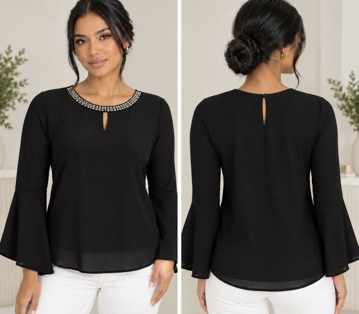 Charlotte Russe Bell Sleeve Blouse