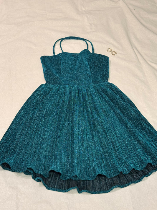 Teal Mini Dress