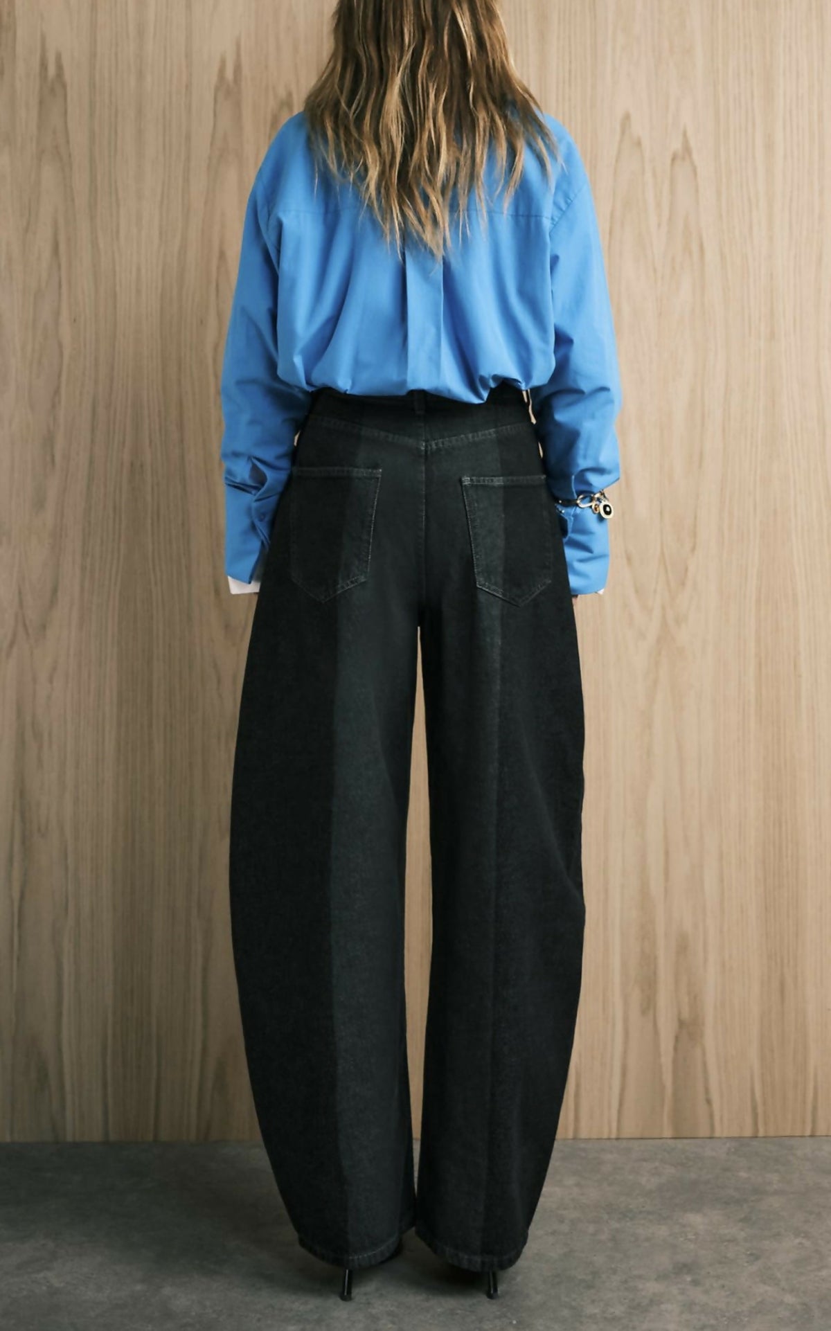 ASOS DESIGN high waisted barrel leg jeans