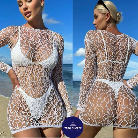 Coverup Fishnet Dress