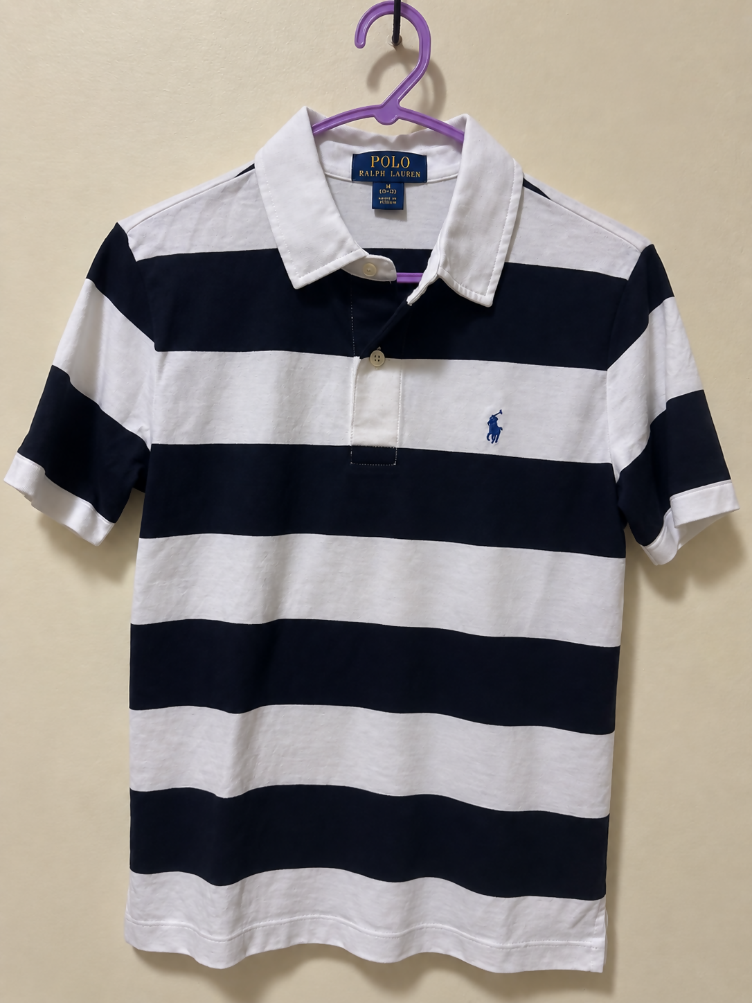 Polo Ralph Lauren Boys’ Striped Polo Shirt – Size M (10–12)