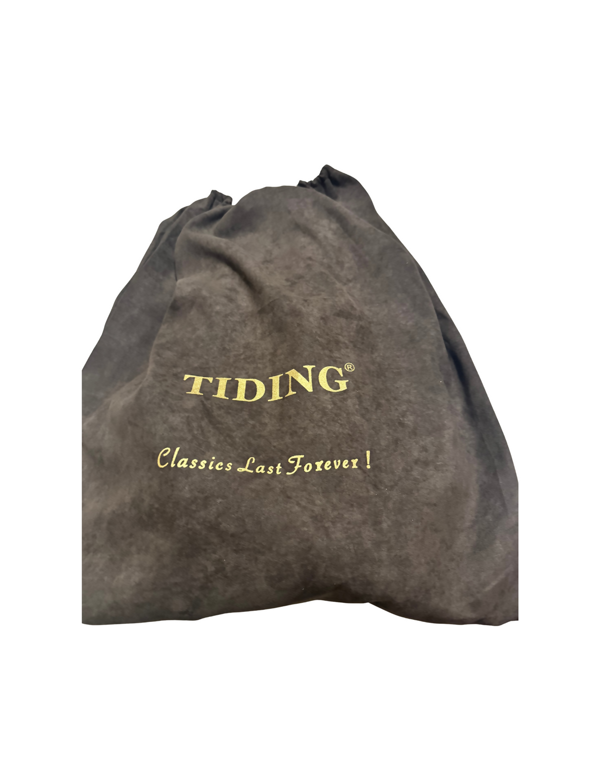 TIDING Men's Full Grain Leather Sling Shoulder Bag Casual Chest Bag