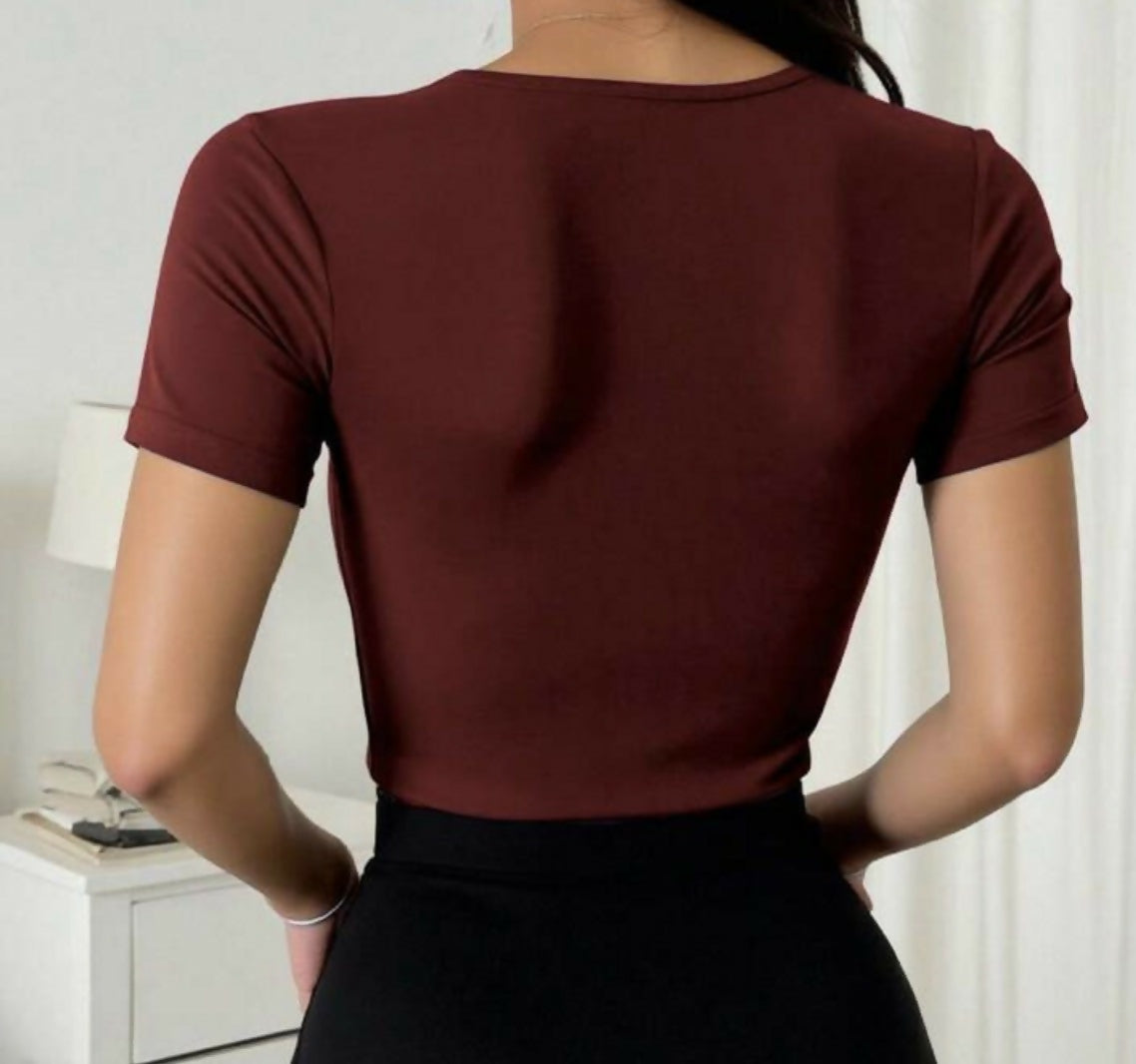 Dark Red Tee
