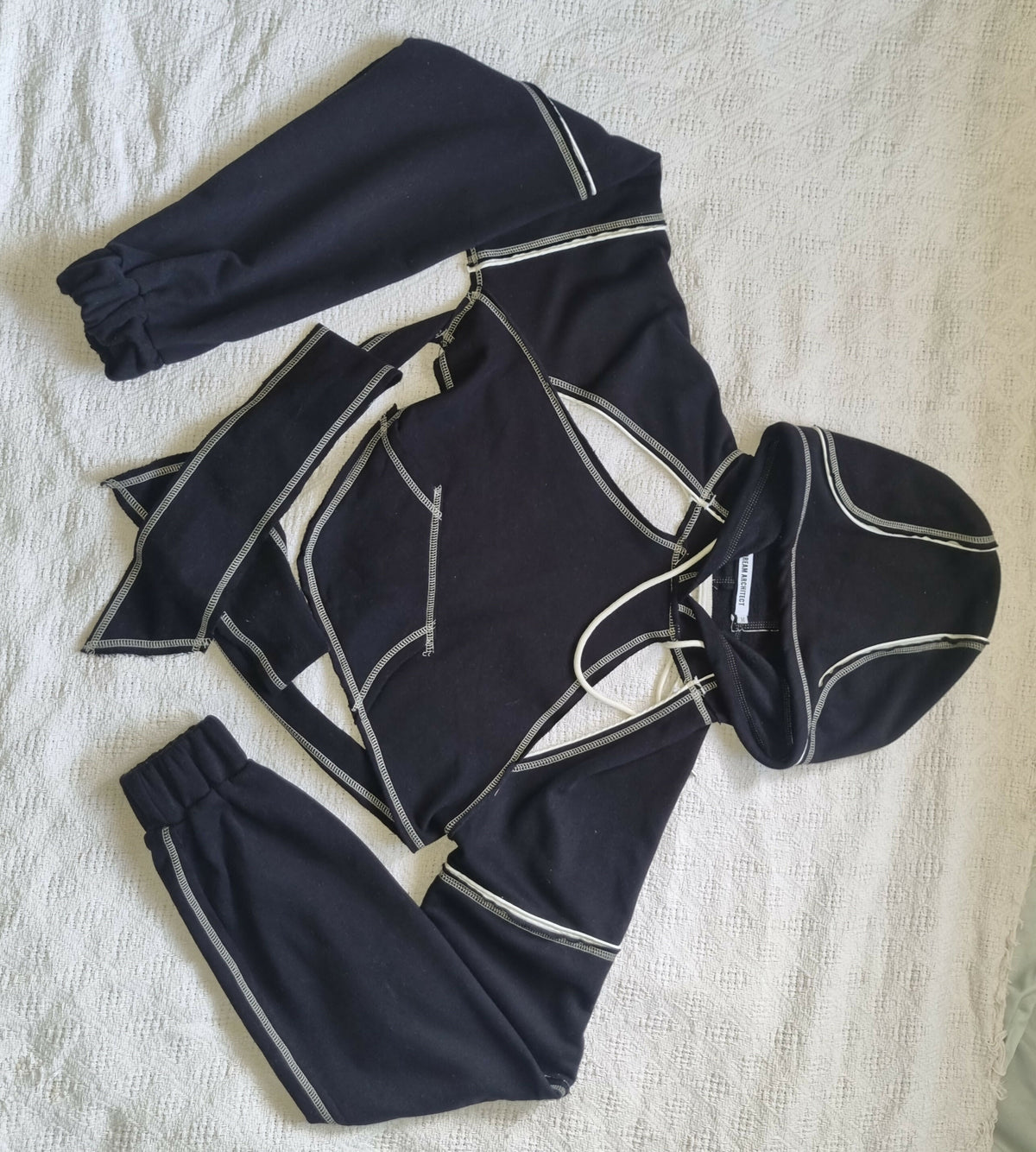 Crop Pullover Cutout Backless Bandage Hoodie
