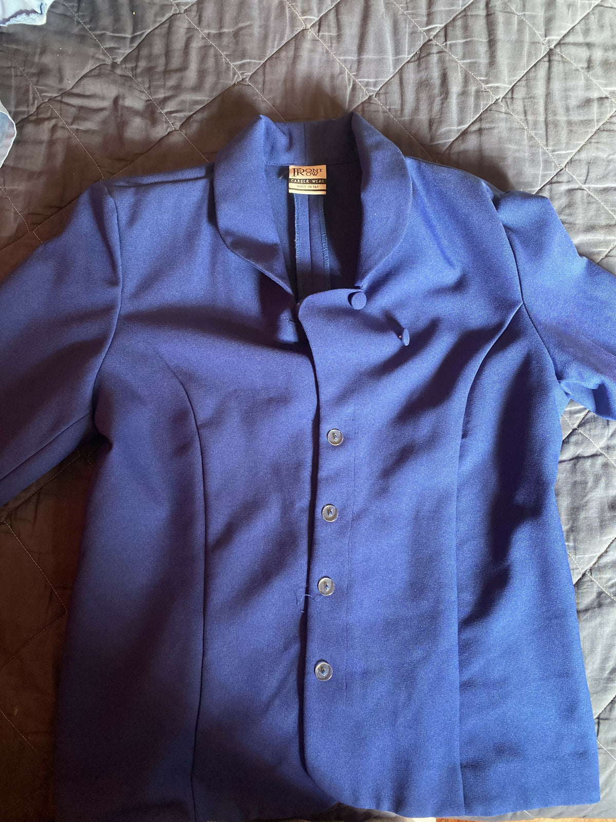Blue long sleeve blazer