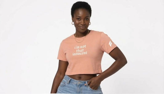 The "Not That Innocent" Essential Crop Tee
