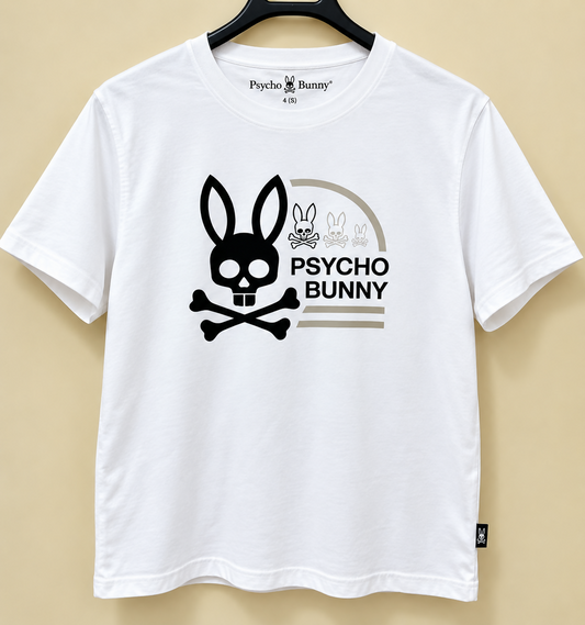 Psycho Bunny Men’s Graphic T-Shirt – Size 4 (Small)