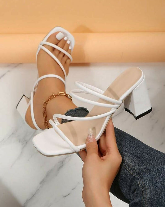 (NEW) Chunky Heeled Mule