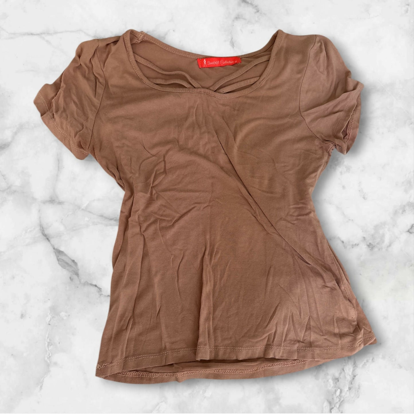 Crisscross Neck Top