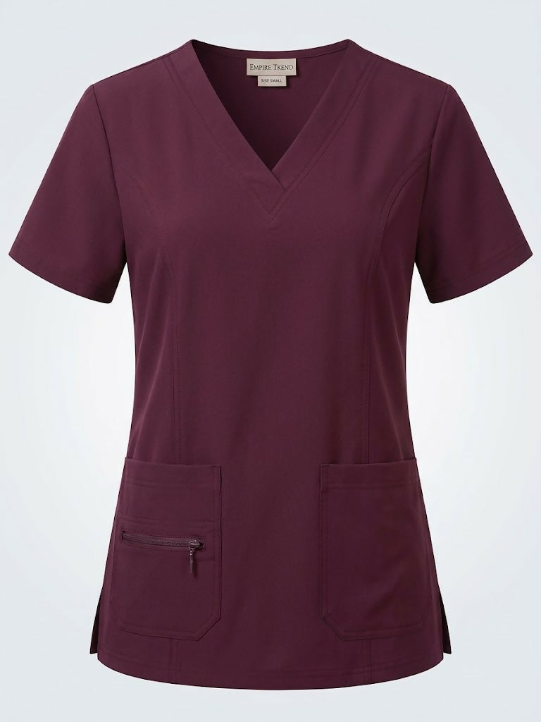 Empire Trend Women’s Elevated V-Neck Scrub Top