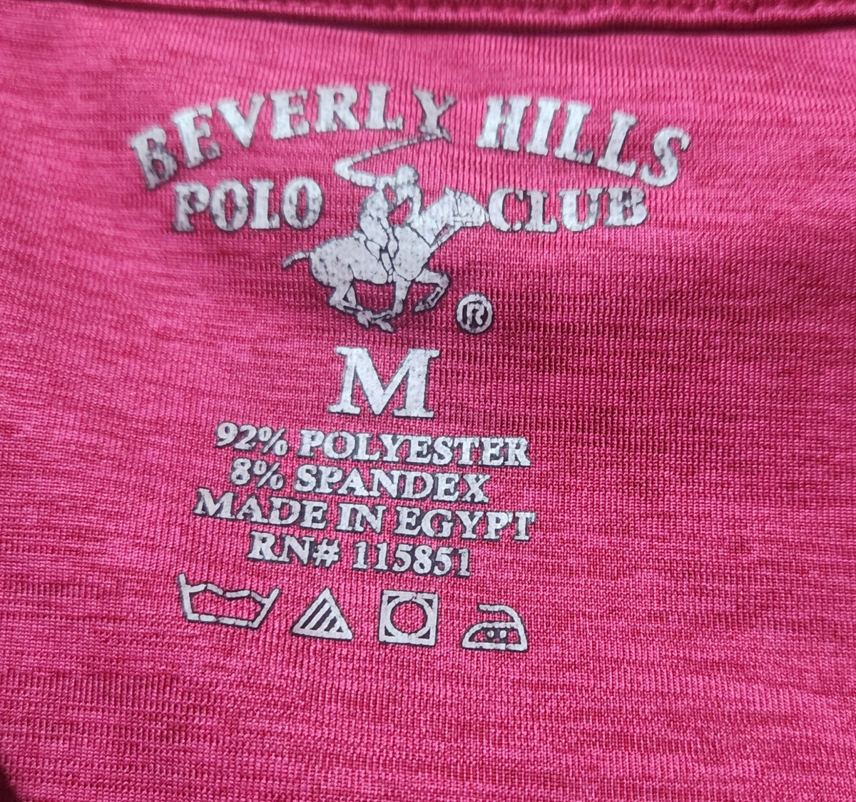 Beverly Hills Polo Club Pink V-Neck T-Shirt