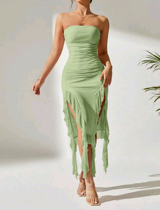 Duffel Asymmetrical Tube Dress