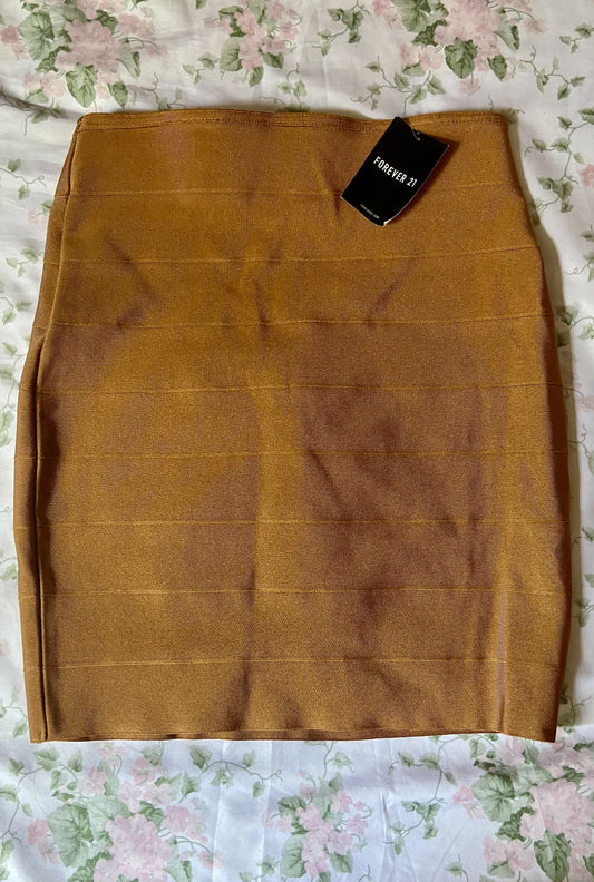 Copper Pencil Skirt