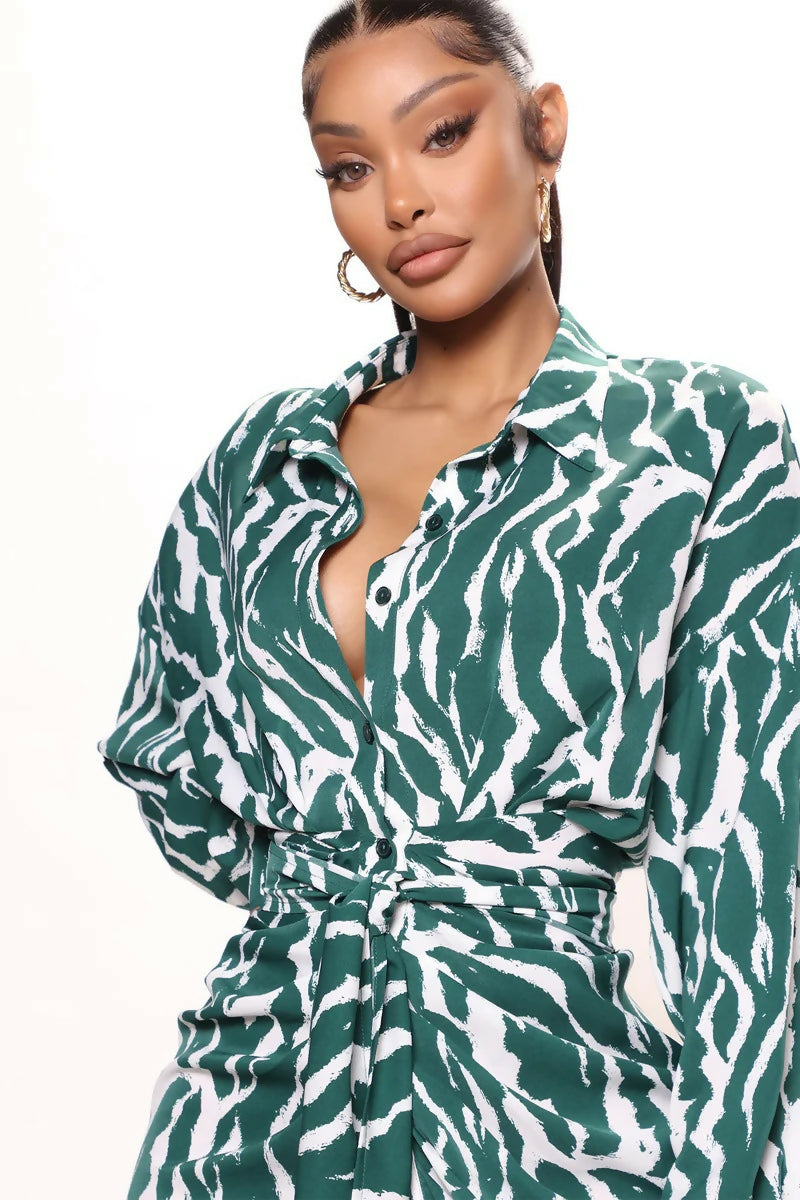 Safari Vibes Printed Maxi Dress
