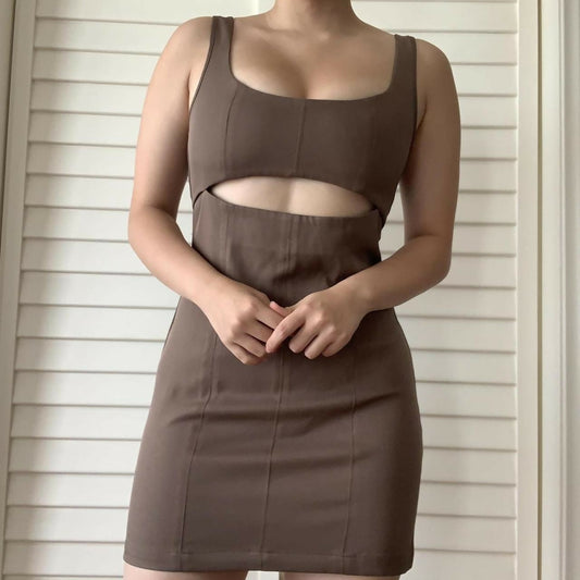 Princess Polly Hudson Mini Brown Dress