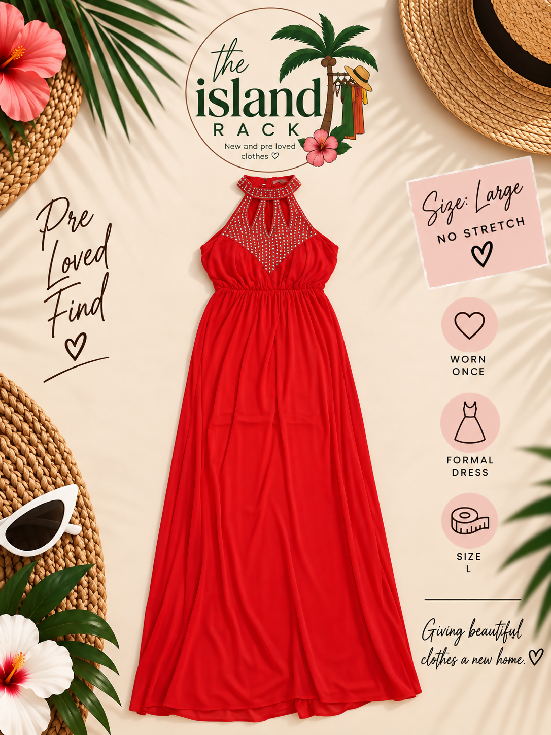 Neon Orange Formal Maxi Dress