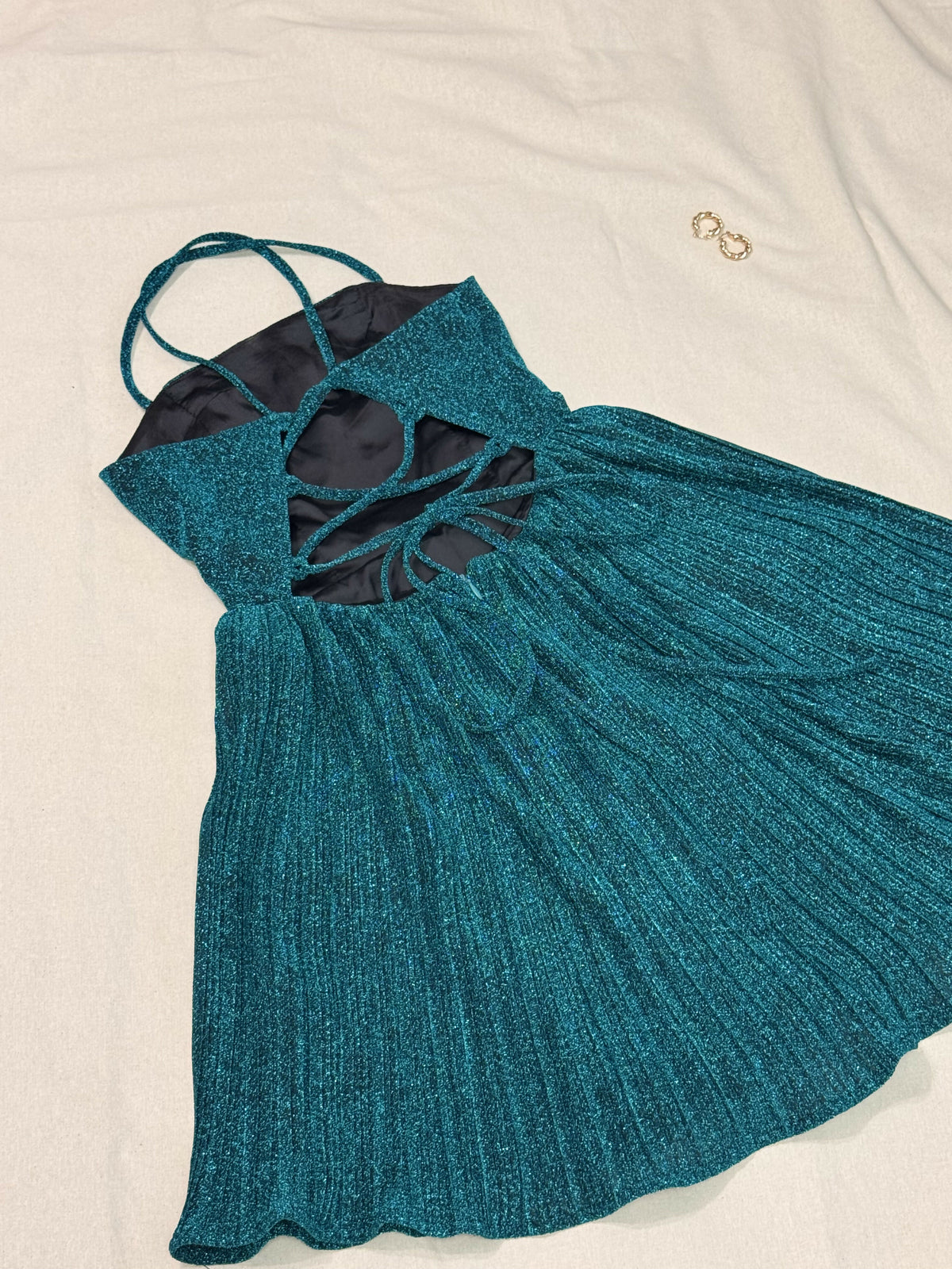 Teal Mini Dress