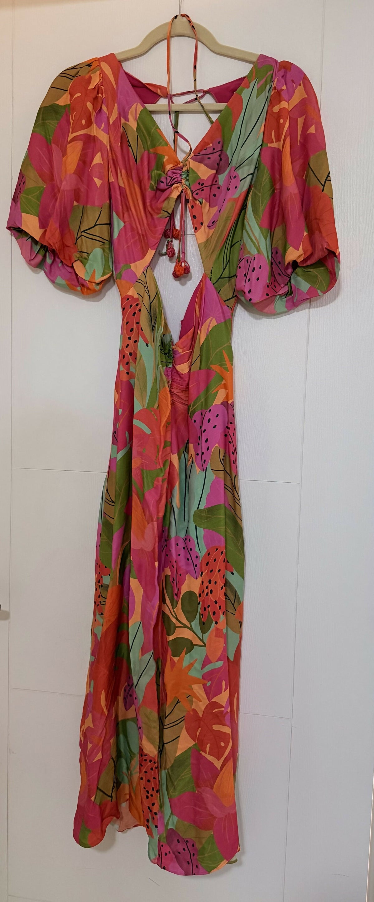 Farm Rio Sweet Forest Lenzing Ecovero Viscose Midi Dress