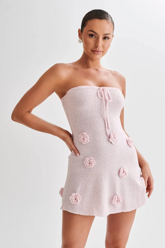 Meshki Connelly Strapless Knit Mini Dress