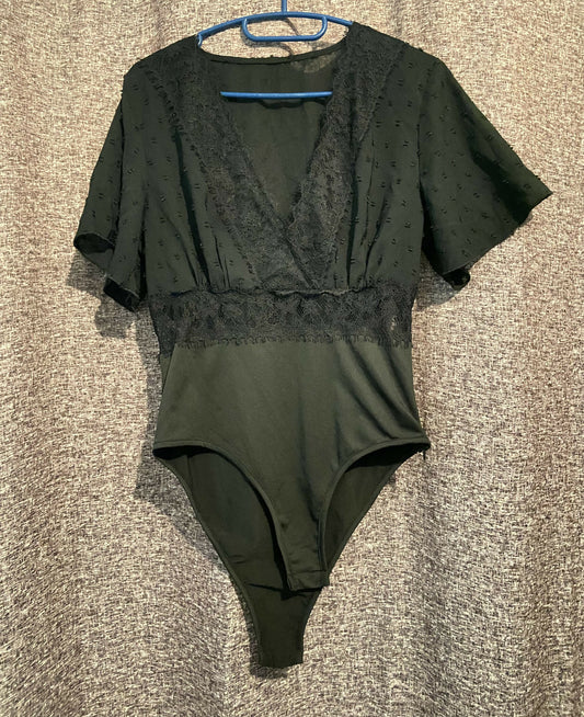 Black Bodysuit with Lace