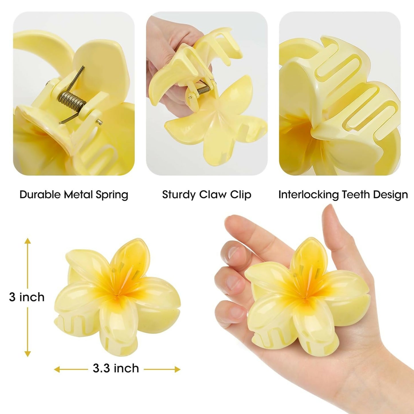 Flower Claw Clip