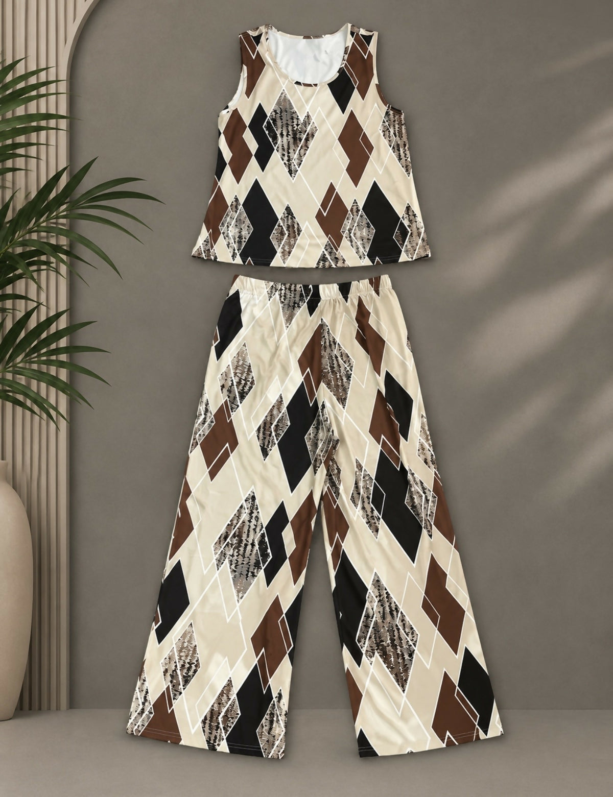 Geometric Luxe Two-Piece Set