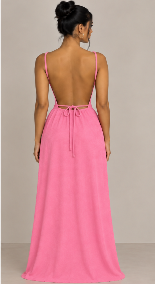Pink Elegance Maxi Dress