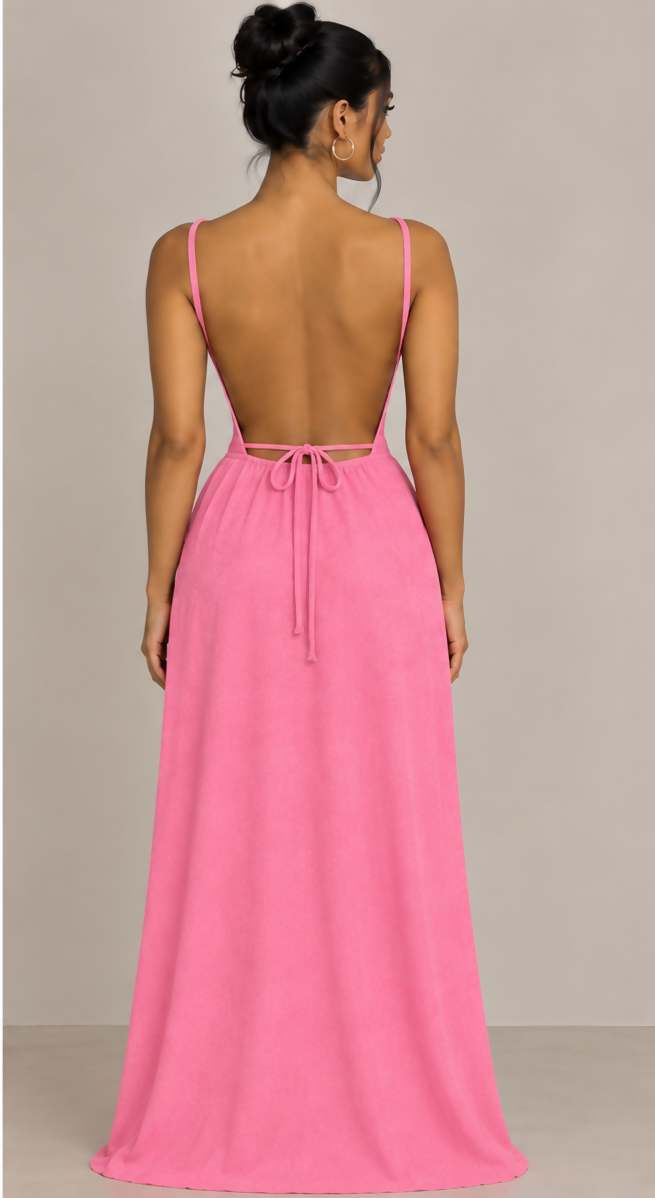 Pink Elegance Maxi Dress