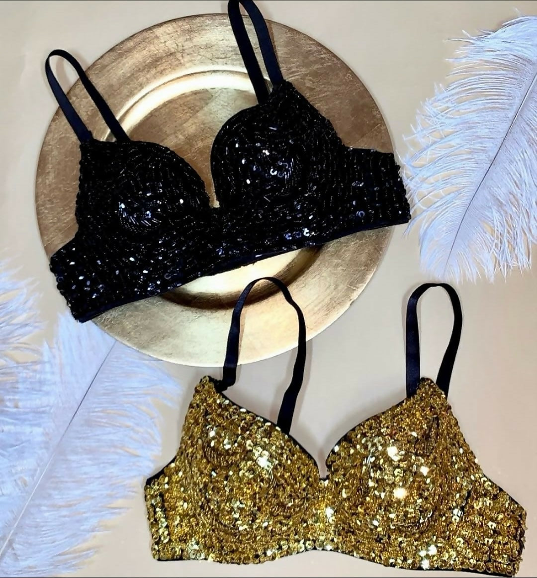 (NEW) Show Them Up Sequin Bralette