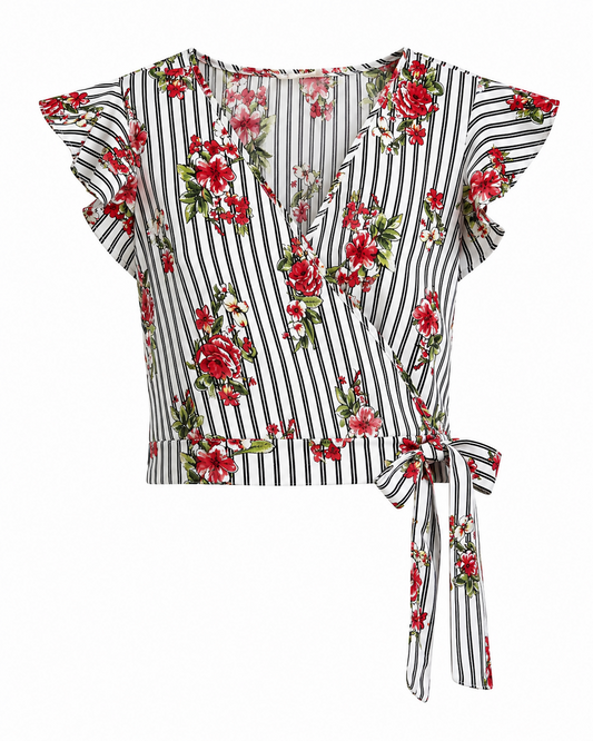 Cropped Wrap Top